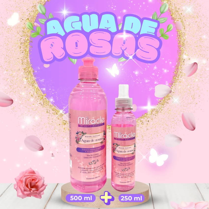 Agua de Rosas x 500ml + 250ml