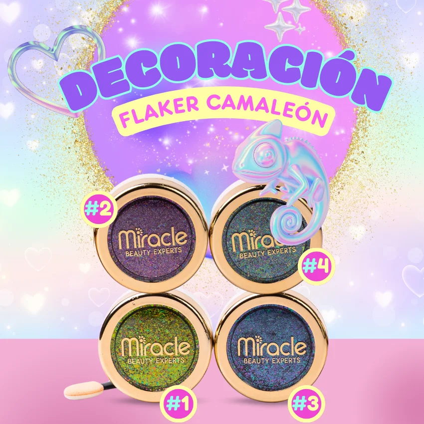 Decoración Flaker Camaleón