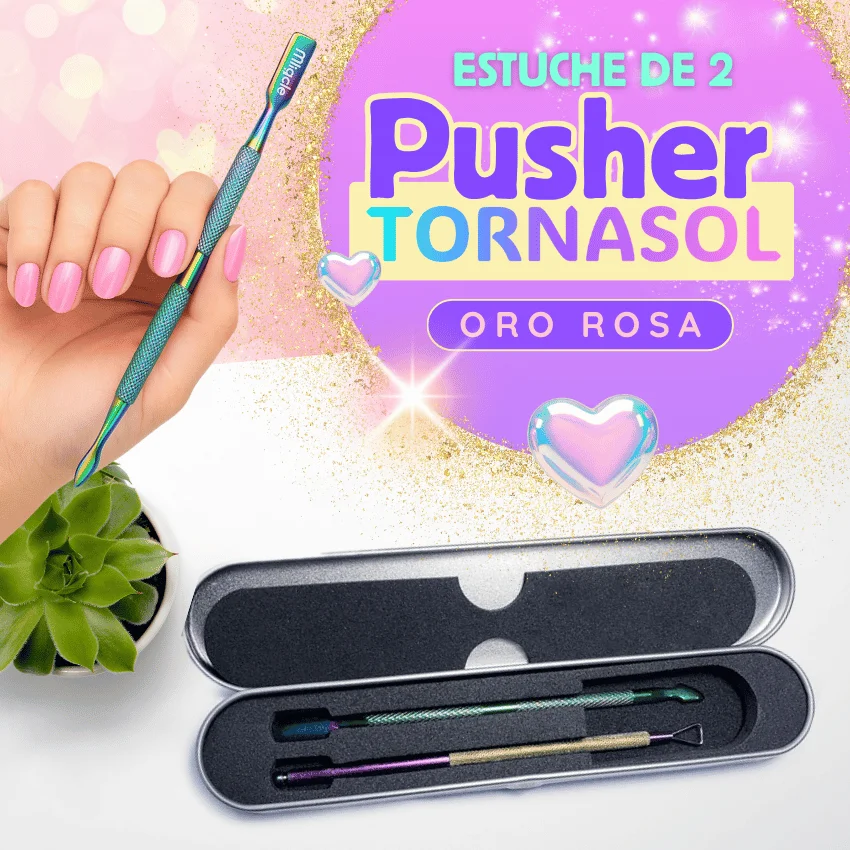 Estuche de Pusher x 2 Oro Rosa
