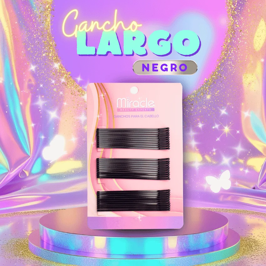 Gancho Largo Profesional Negro x20