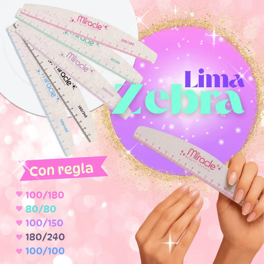 Lima Zebra con Regla