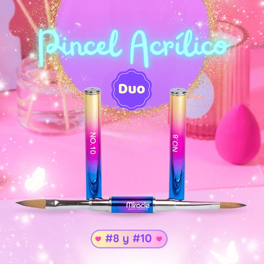 Pincel Acrilico Duo #8 #10