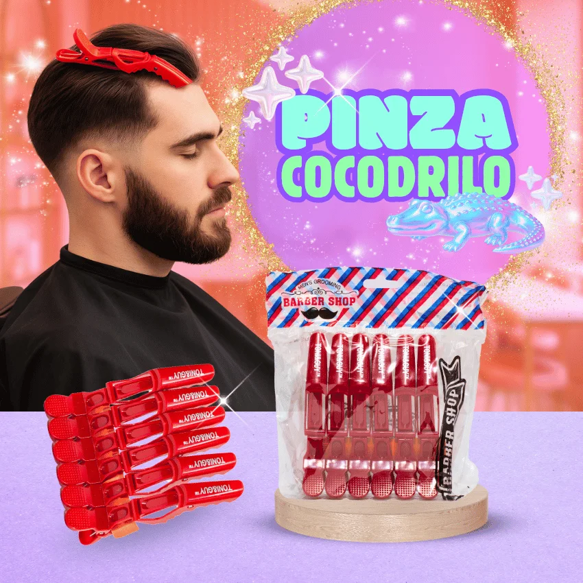Pinza Cocodrilo x6