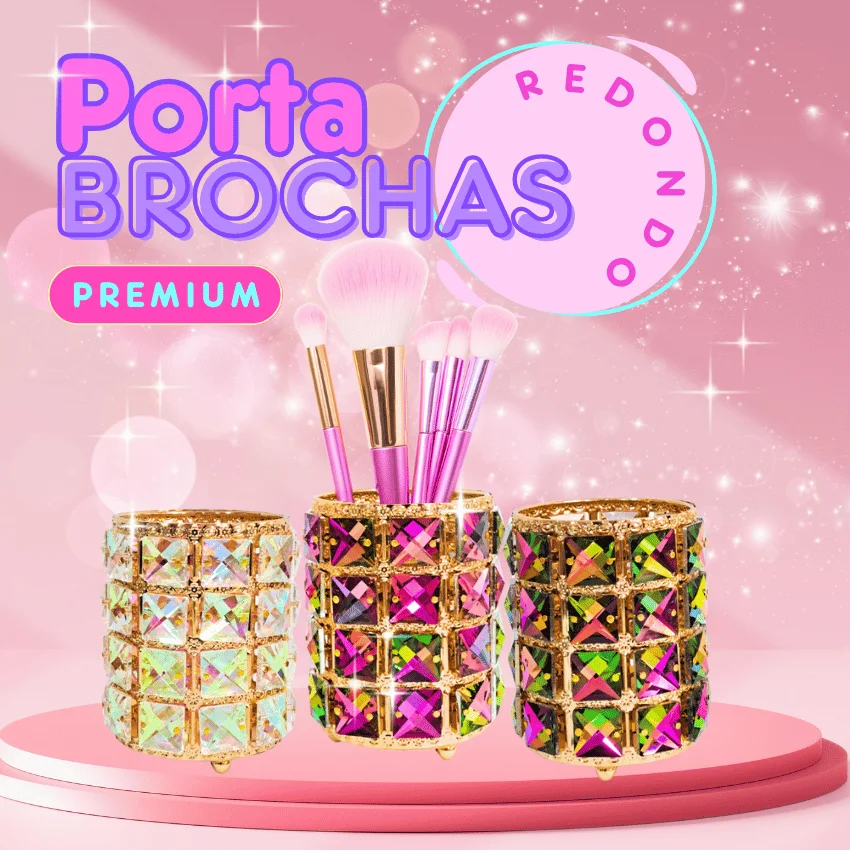 Porta Brochas Redondo Premium