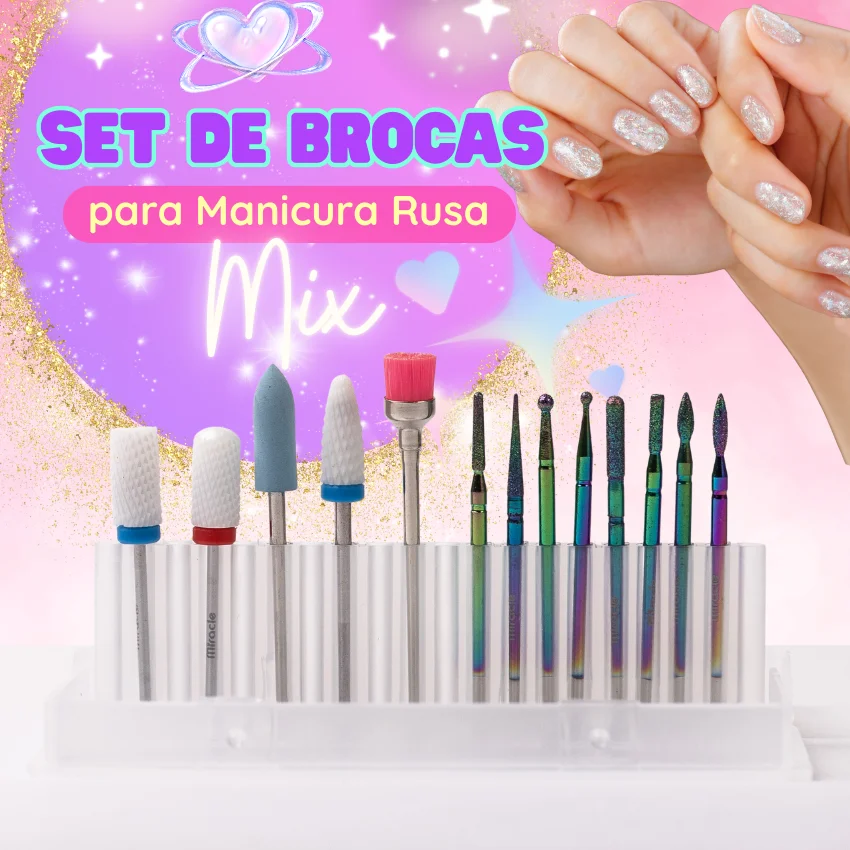 Set Broca Manicure Rusa Mix - imagen 1