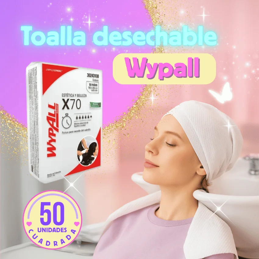 Toalla Desechable Wypall Cuadrada x 50 Uds