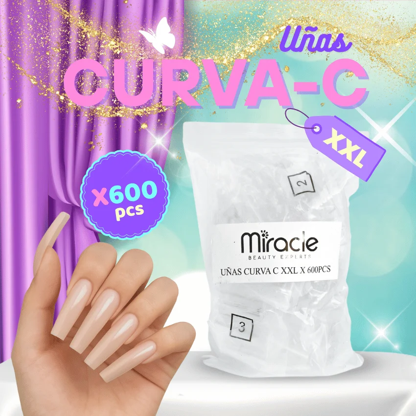 Uñas Curva C x 600 XXL