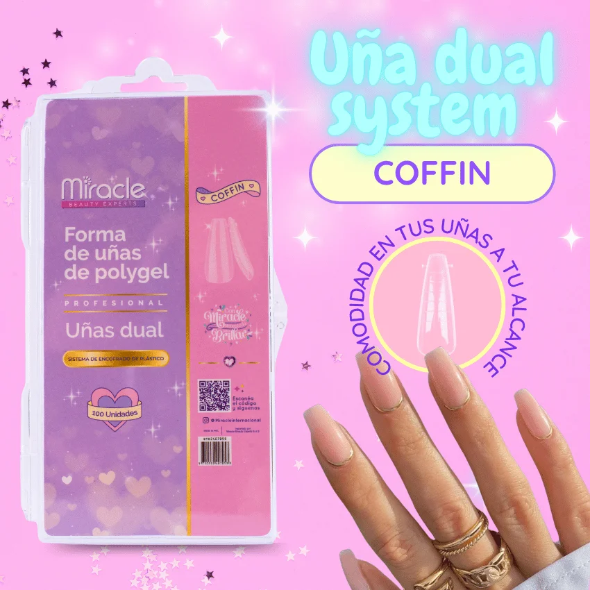 Uñas Dual System x 100 Coffin